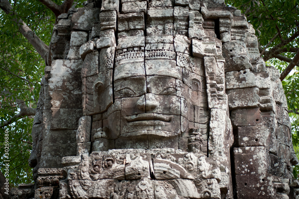 Ta Som Faces in Angkor, Siem Reap