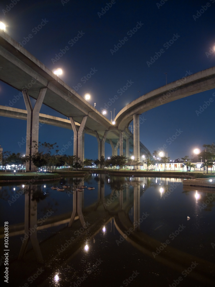 Part of Bhumibol Bridge