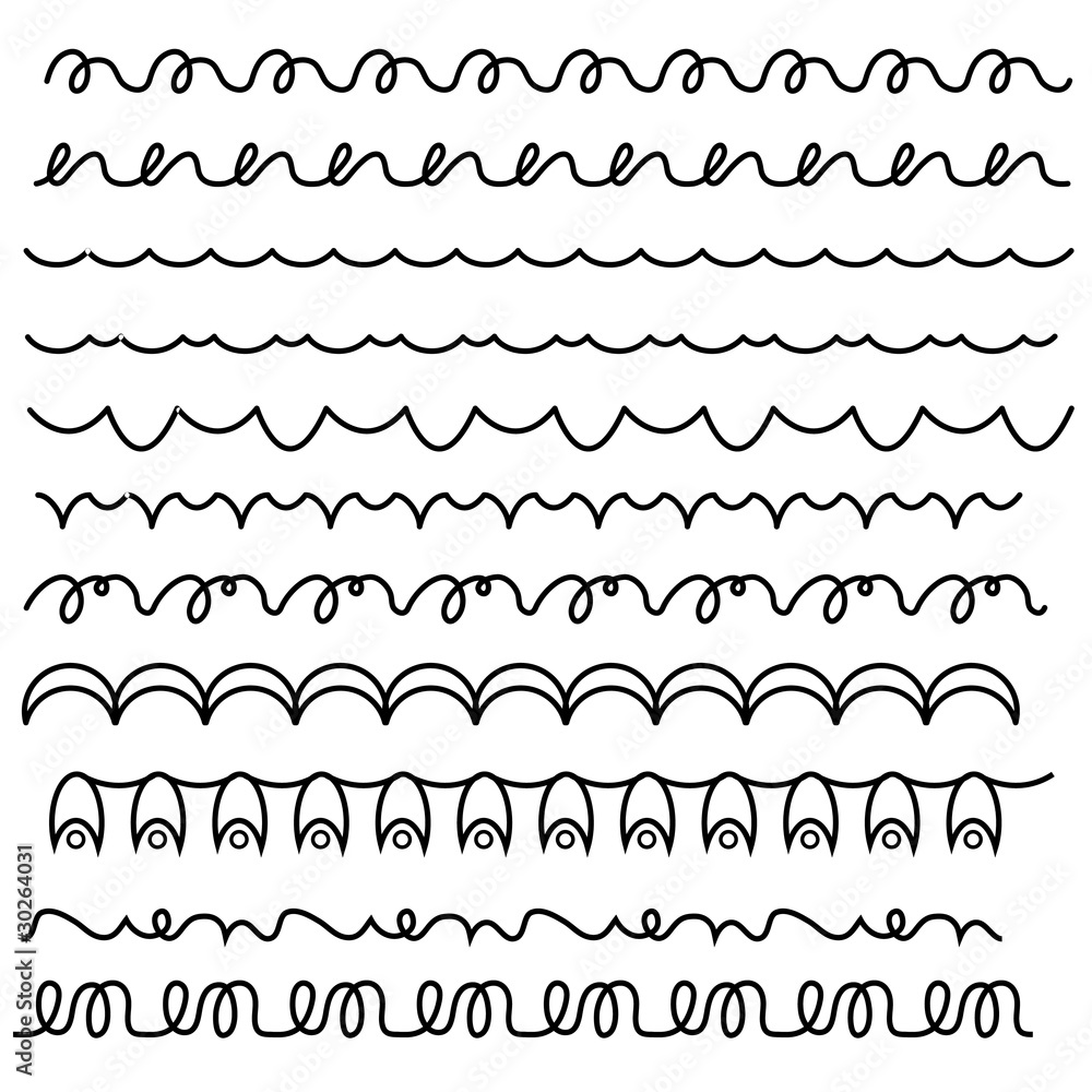Black trim or border collection Black trim or border collection