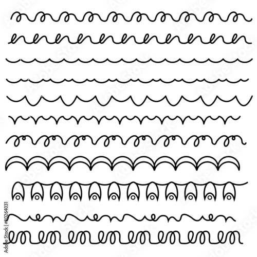 Black trim or border collection