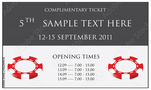 Isolated event ticket