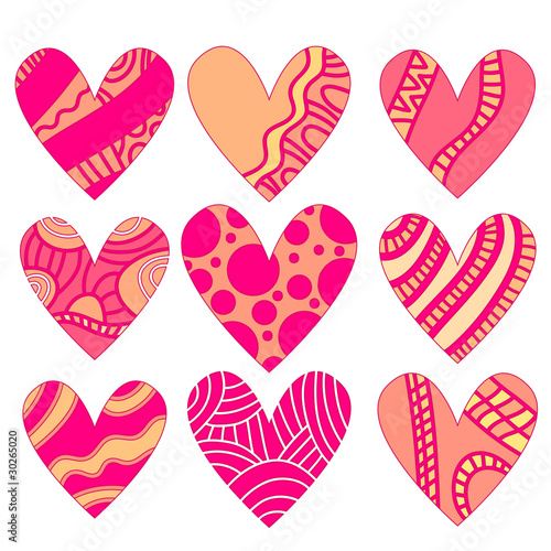 Romantic heart collection