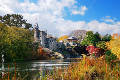 Fotografie New York City Central Park Belvedere Castle