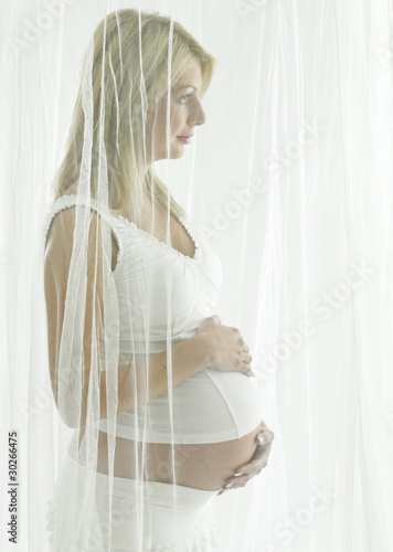 pregnant woman's portrait photo