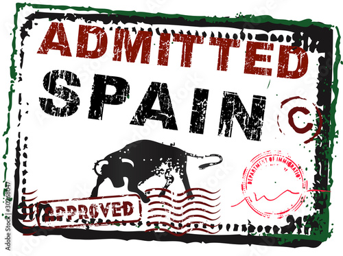 Immigration Stamp - Spain