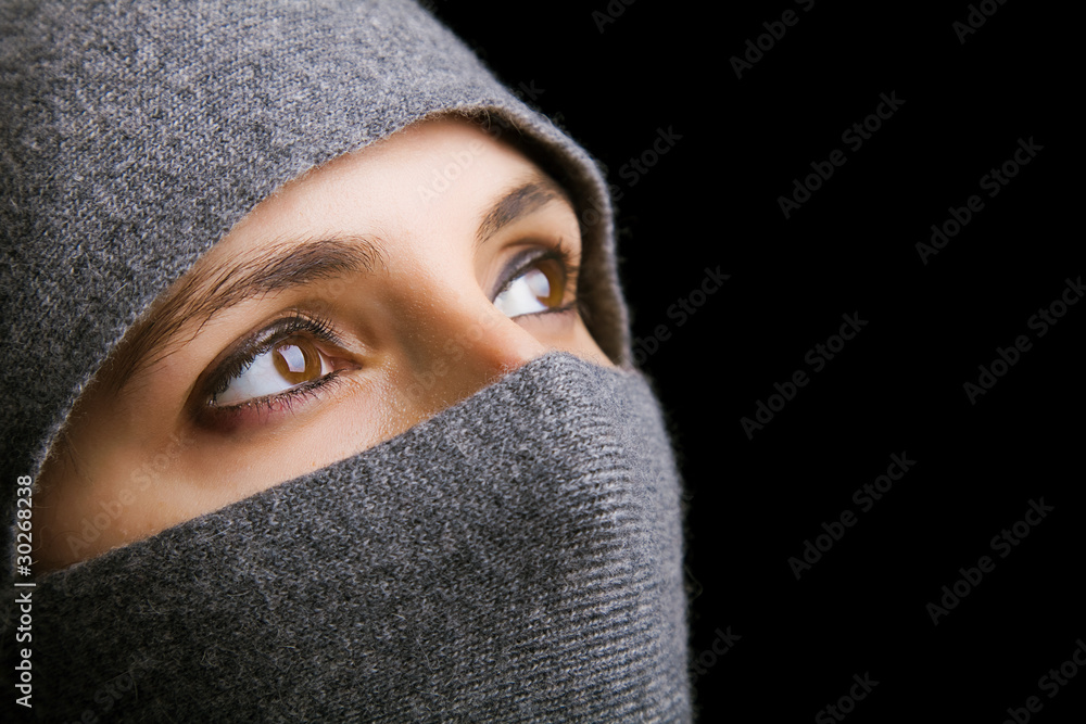 young woman close up portrait, arabic style young woman close up portrait, arabic style