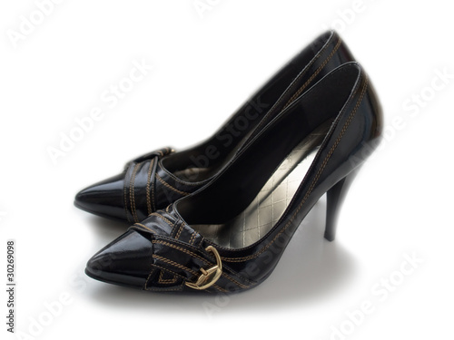Women shoes on white background