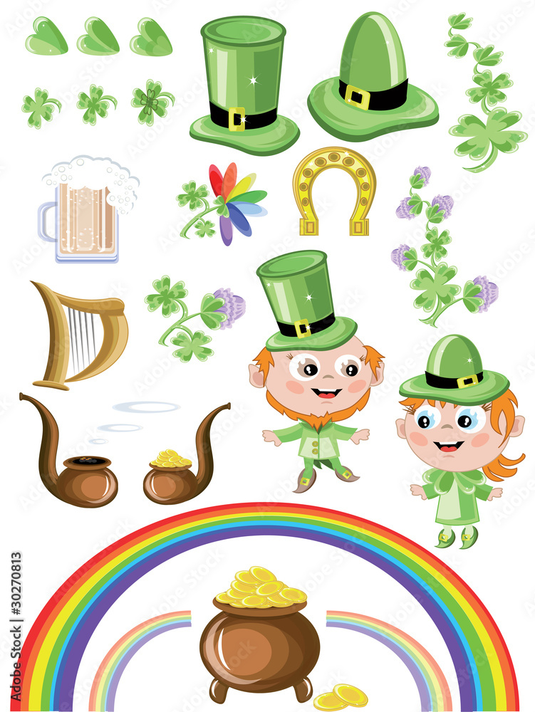 St. Patricks day,icons