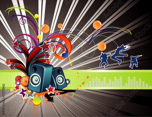 vector music illustration