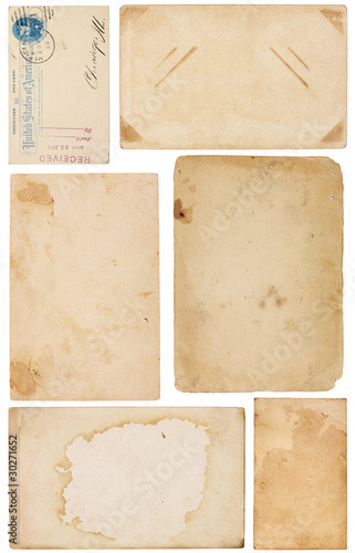 Variety of Vintage Paper Scraps