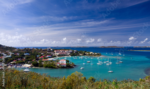 Εκτύπωση καμβά Entering Cruz Bay on St John