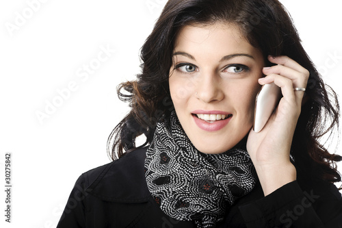 ragazza al telefono photo