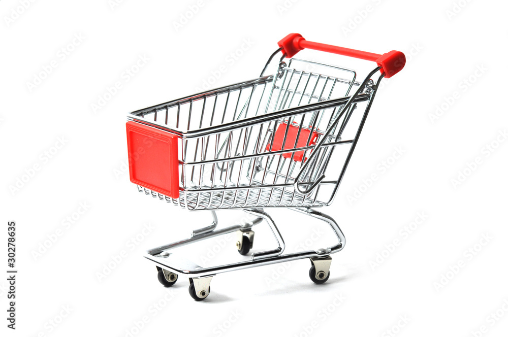 Roter Einkaufswagen - Shopping Cart Roter Einkaufswagen - Shopping Cart