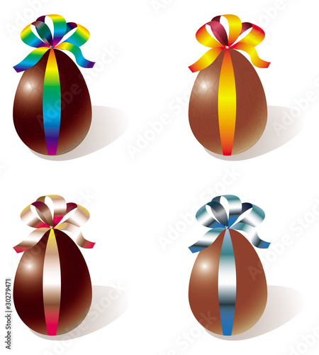 Oeufs de Pâques en chocolat