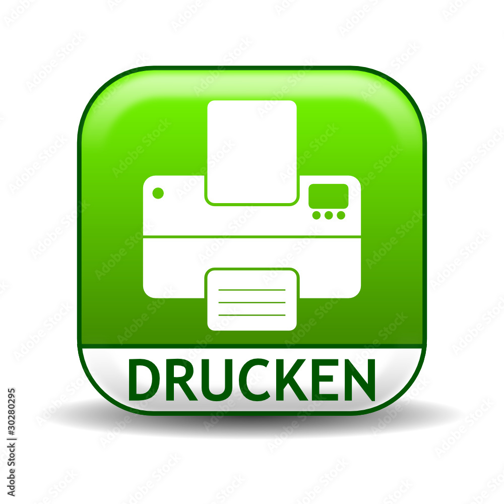 Icon Drucken Stock-Vektorgrafik | Adobe Stock
