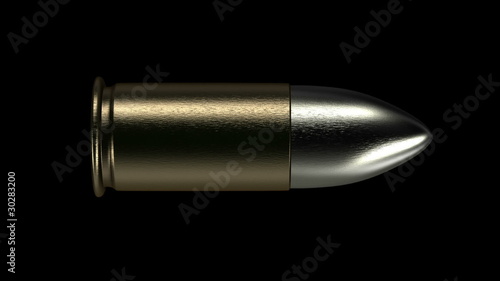 Flying bullet with alpha channel