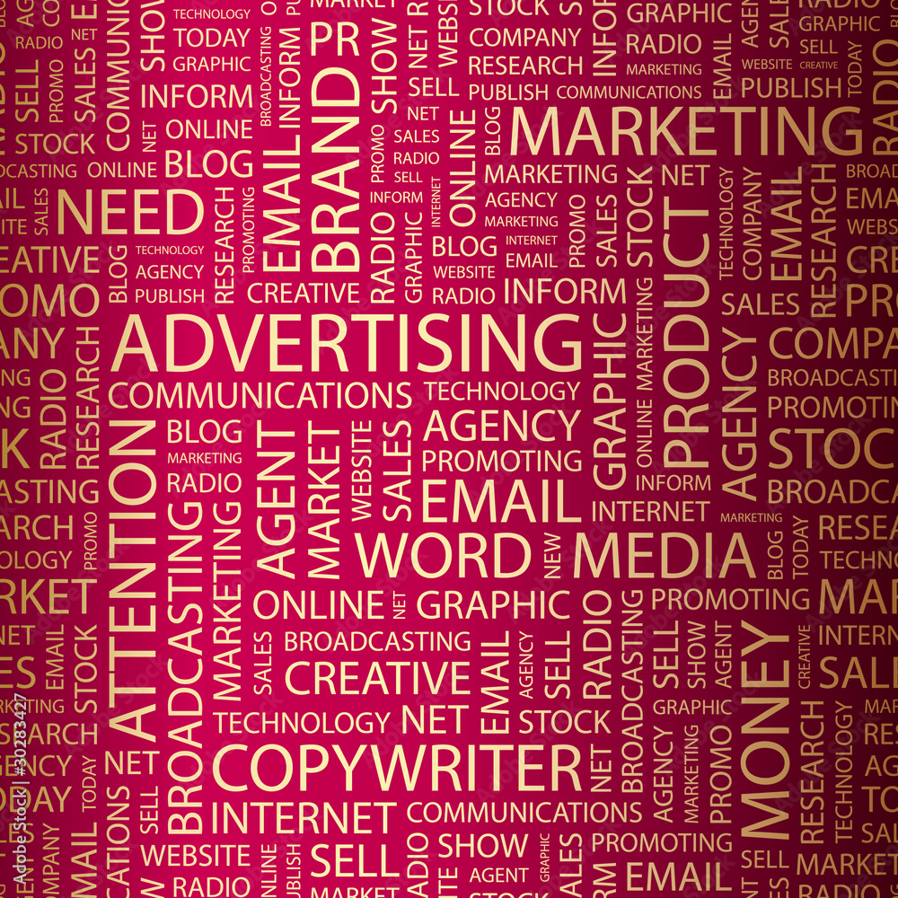 ADVERTISING. Wordcloud vector illustration. ADVERTISING. Wordcloud vector illustration.