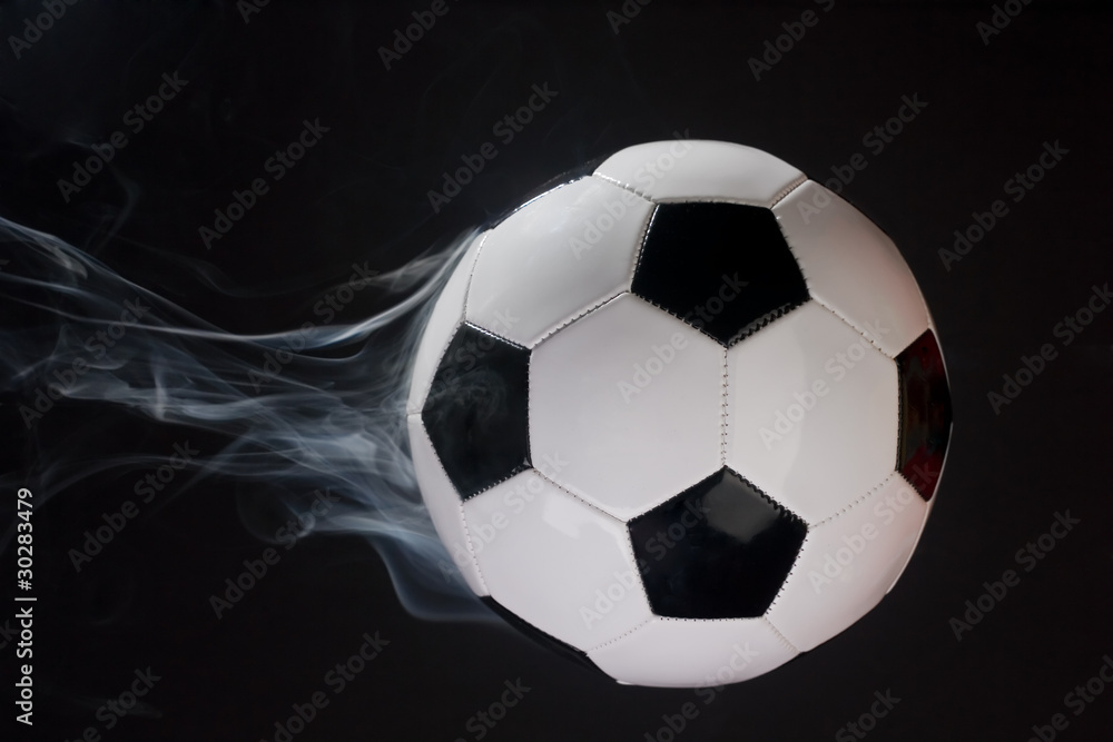 Fototapeta premium Smoking Soccer Ball