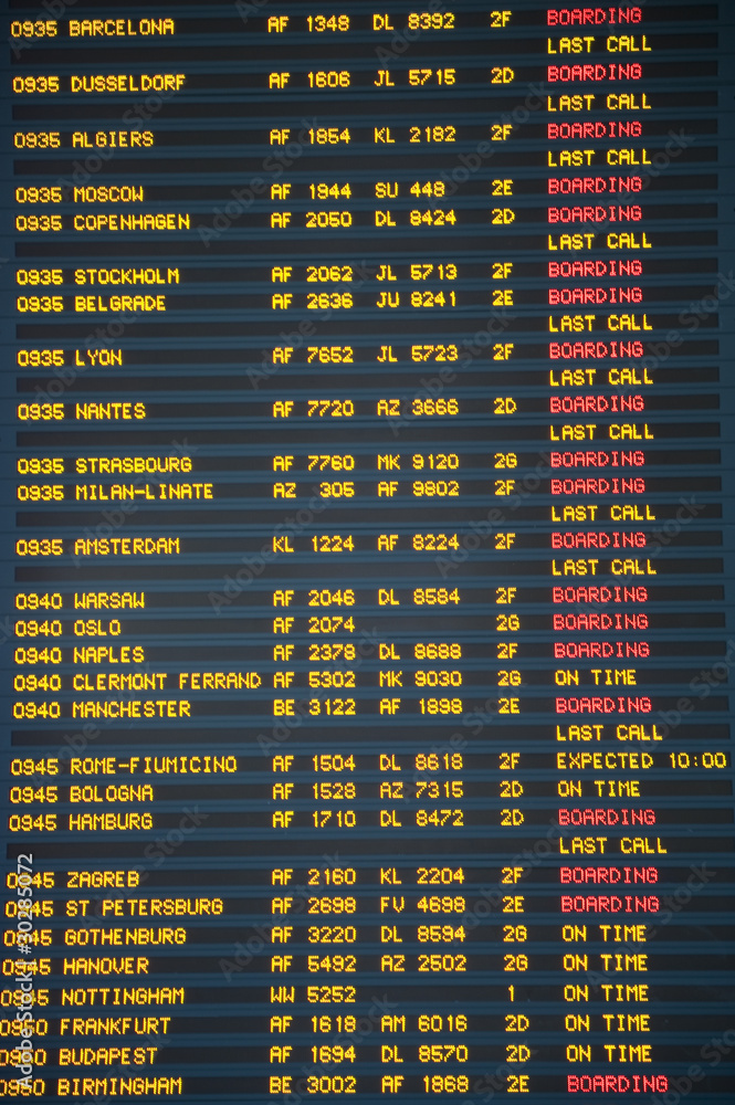 Fototapeta premium Departures in Airport