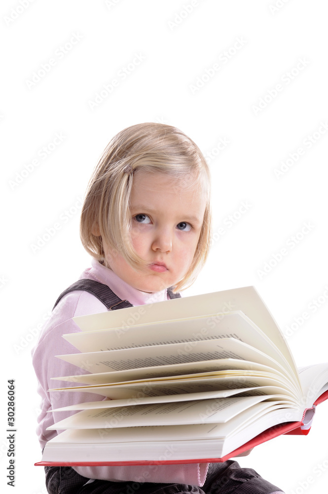 little girl reading a book little girl reading a book