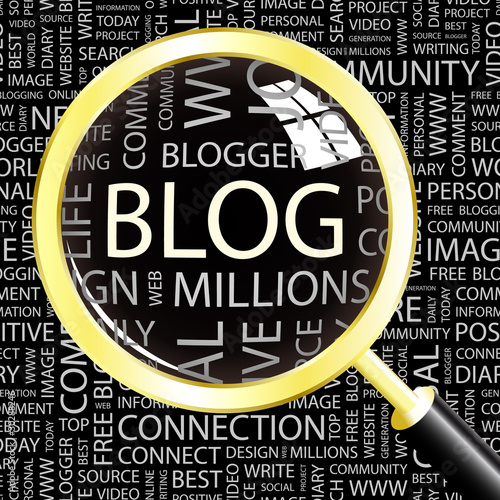BLOG. Magnifying glass over different association terms.
