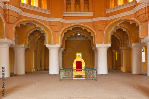 Tirumalai Nayak Palace. Madurai, Tamil Nadu, India photo