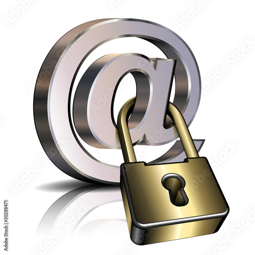 arroba padlock