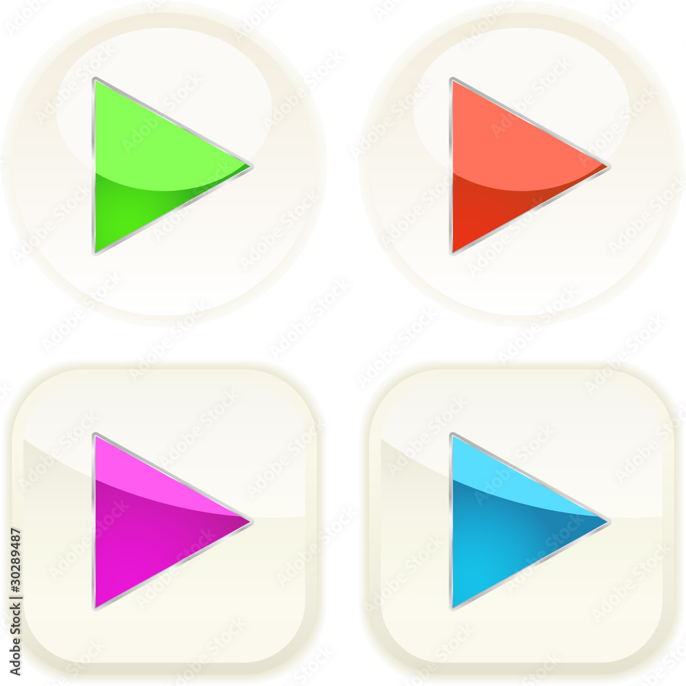 Play button set Play button set