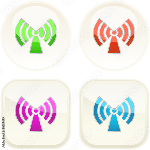 Communication. Button set.