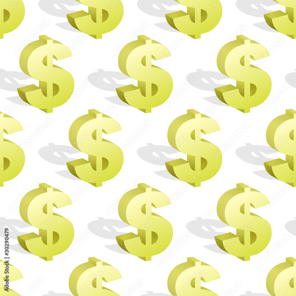 Dollar. Seamless pattern for design. Dollar. Seamless pattern for design.