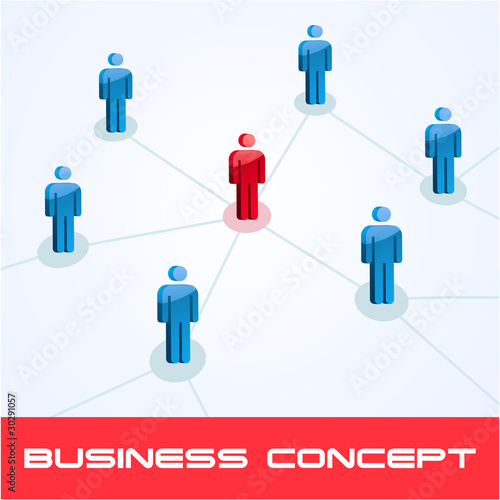 Teamwork concept. Vector illustration.