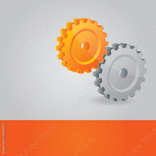 Φωτογραφία Abstract vector background with cogwheels
