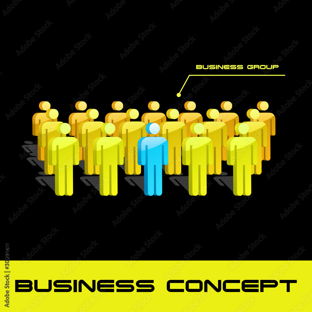 Leader. Business concept. Vector illustration. Leader. Business concept. Vector illustration.