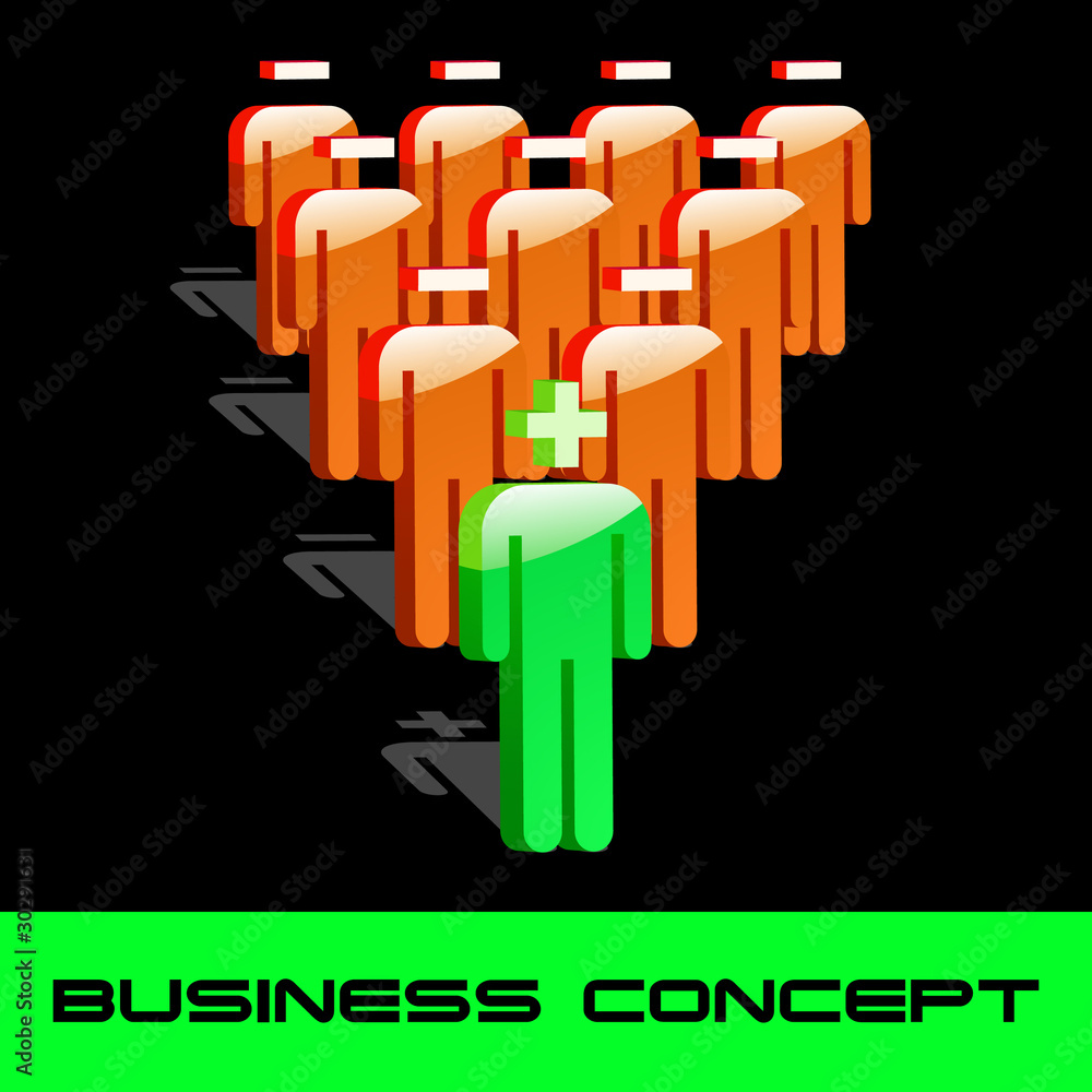Obraz premium Business concept. Vector illustration.