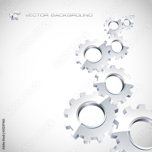 Vector gear illustration.