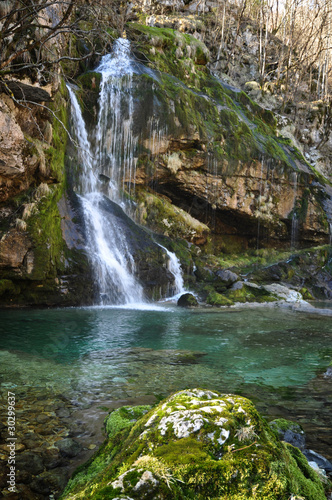 The Virje Waterfall. Bovec  Slovenia