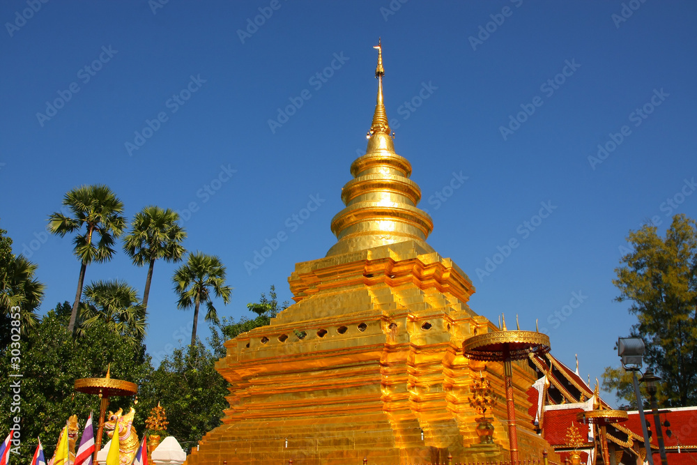 The pagoda of Chiangmai, Thailand