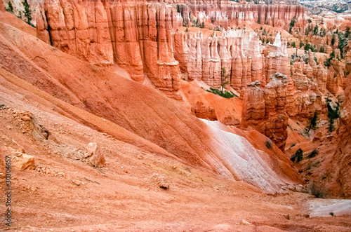 Slopes of Bryce canyon. Utah. USA