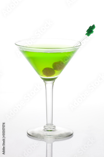 Green Martini for St Patrick's Day