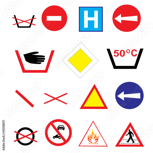 Various signs group vector