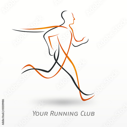 logo sport, running club