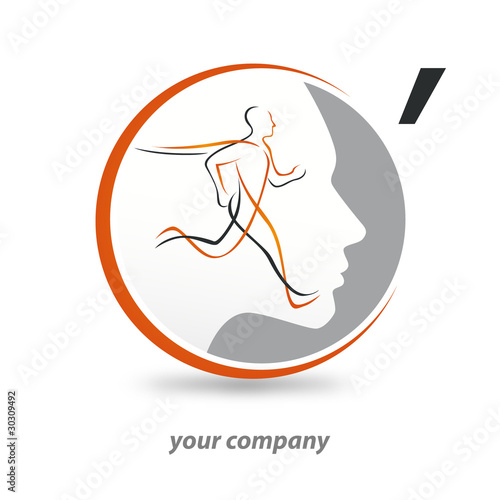 logo entreprise, course, soin visage