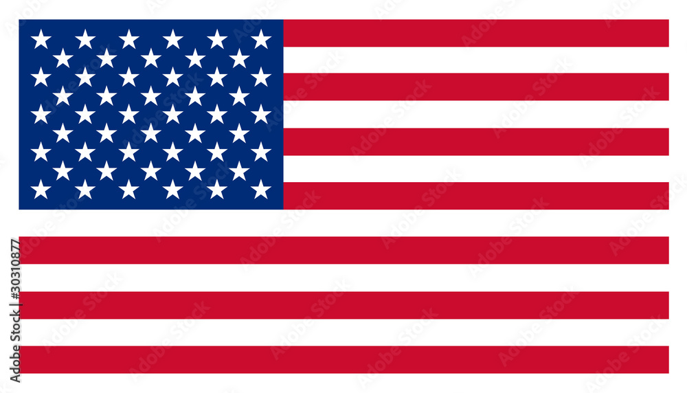 Naklejka premium USA Stars and Stripes American Flag