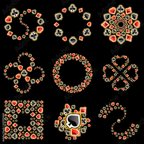 Vector gambling composition. Great collection.