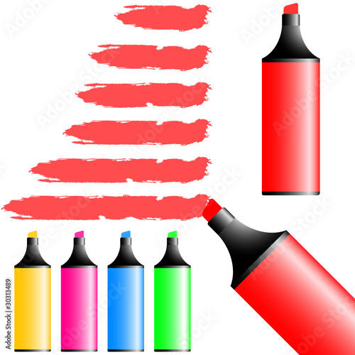 MARKER. Vector set for design.