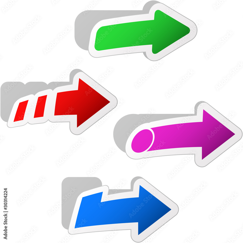 Arrow set for design. Arrow set for design.