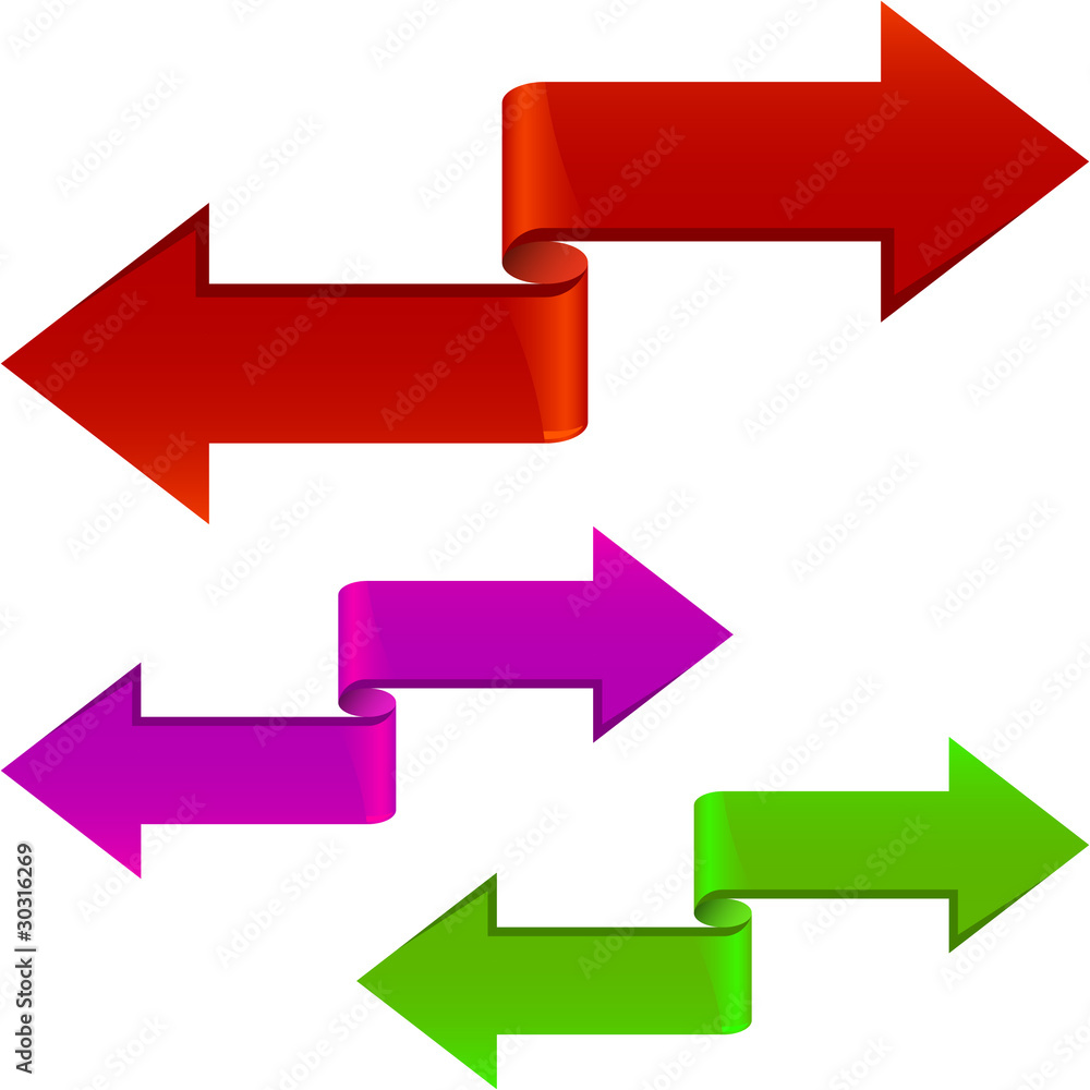 Set of arrows. Vector illustration. Set of arrows. Vector illustration.