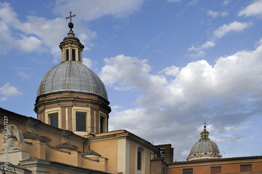 Roma - Cupole Piazza del Popolo