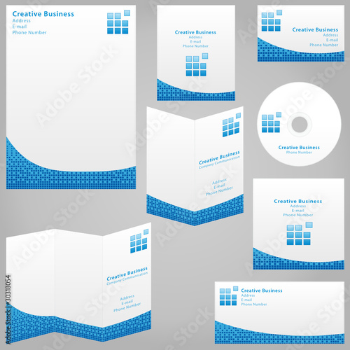 Stationery print templates. Business communication.