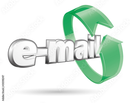arrow email green